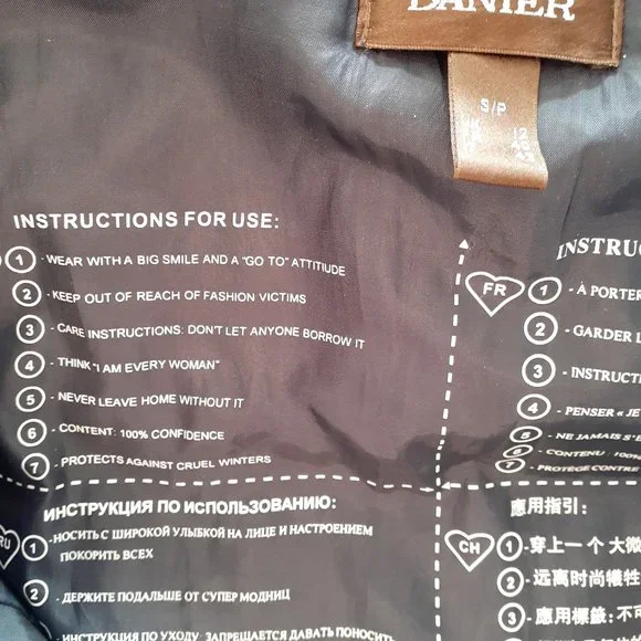 Danier down-filled winter coat/ jacket in grey - Picture 11 of 13